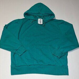 Collusion teal hooded sweatshirt hoodie size small